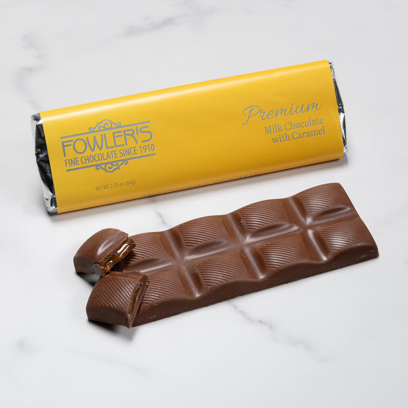 Premium Milk Chocolate Candy Bar with Caramel