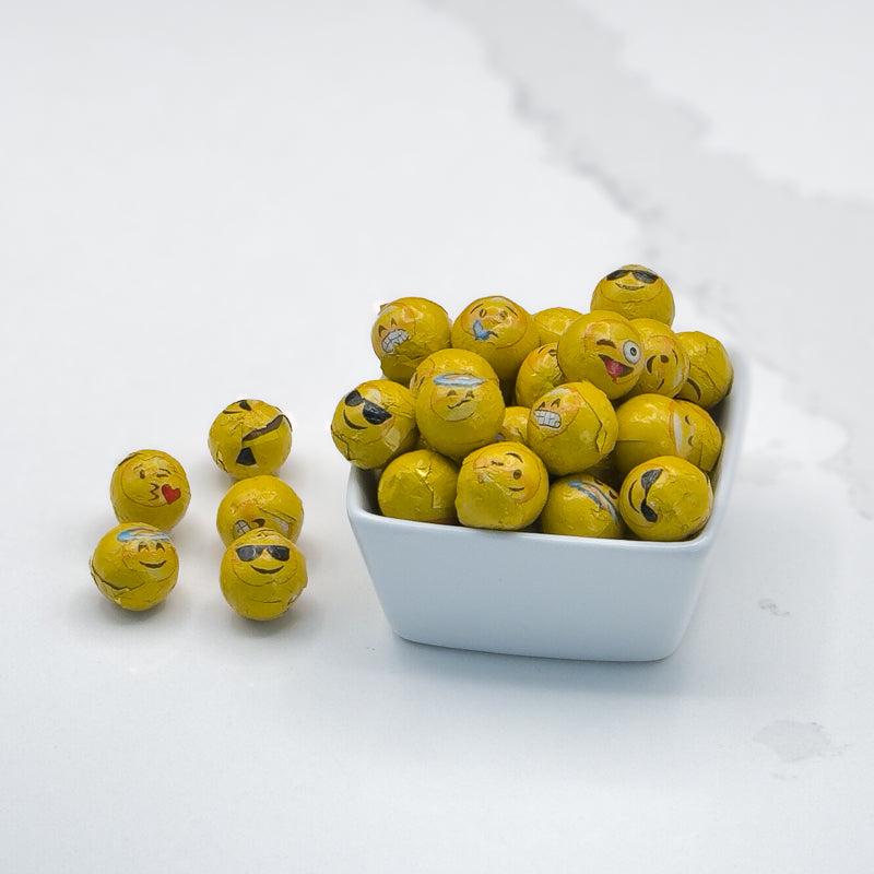 Foiled Emoji Balls 8 oz.