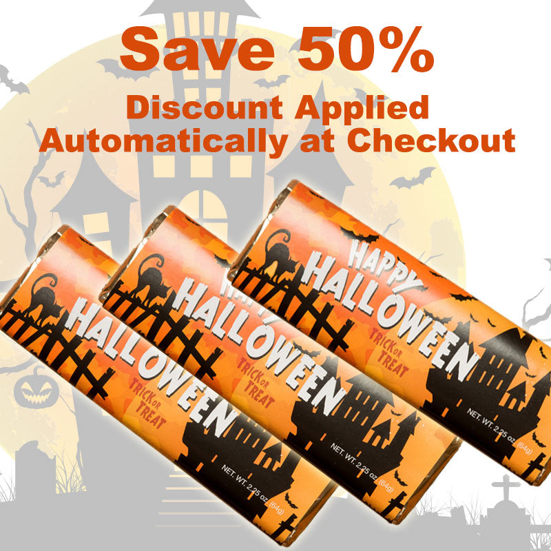 Happy Halloween Candy Bar- 50 pack